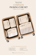Complete 6-piece packing cube set — most popular