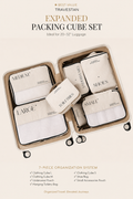 Expanded 7-piece packing cube set — best value